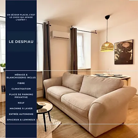 Le Despiau - Parking - Clim - Fibre - Proche Base Apartamento Mont de Marsan